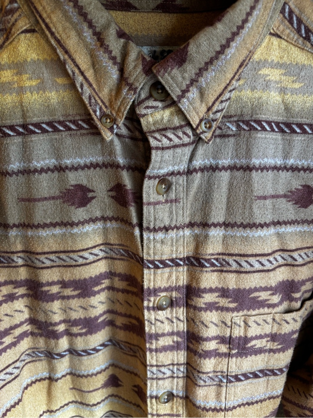 Cabela’s Vintage Southwestern Aztec Button Down Shirt Men’s XL - Picture 4 of 7